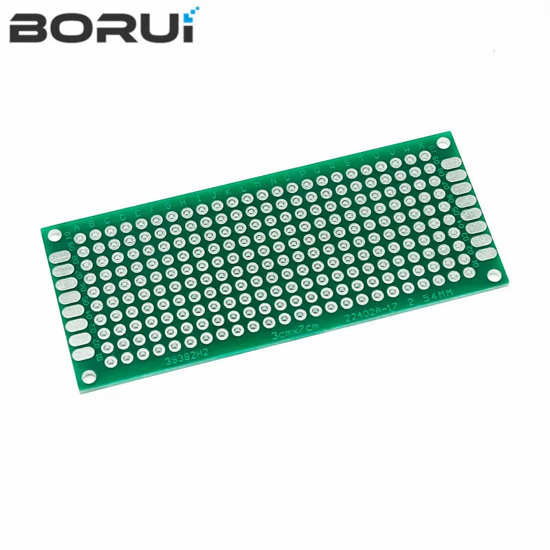 1pcs Double Side Prototype PCB diy Universal Printed Circuit Board 3x7cm Green