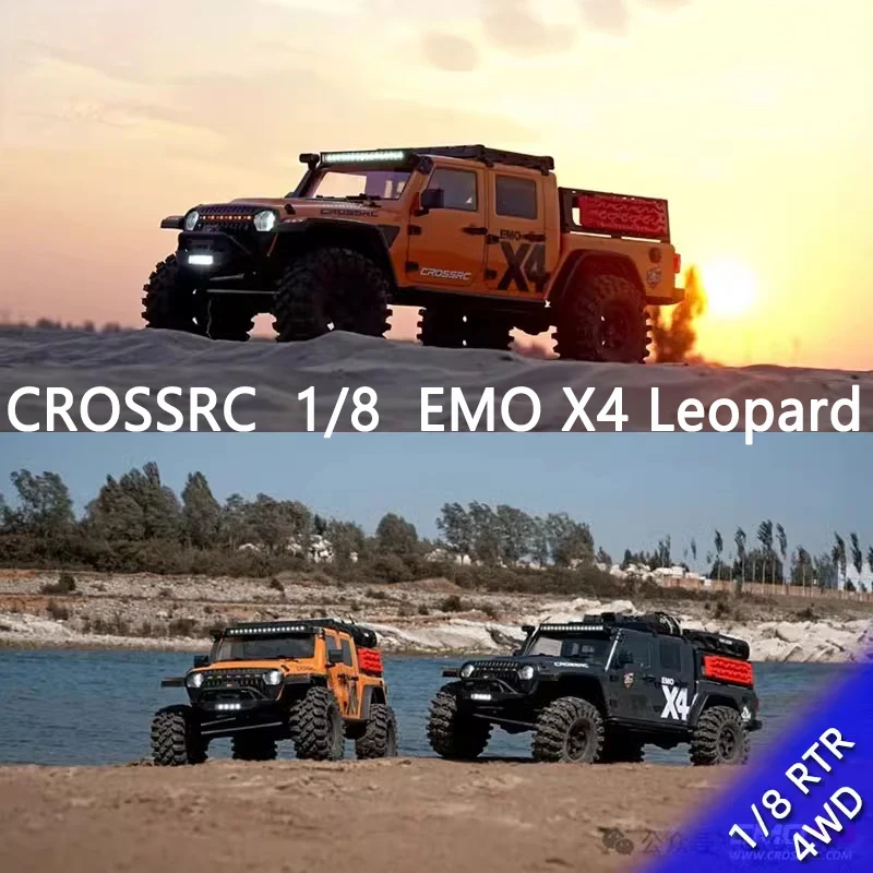 

CROSSRC Новый продукт EMO X4 Leopard 1/8 Электрический альпинистский автомобиль с дистанционным управлением 4WD Внедорожник RTR RC Модель автомобиля