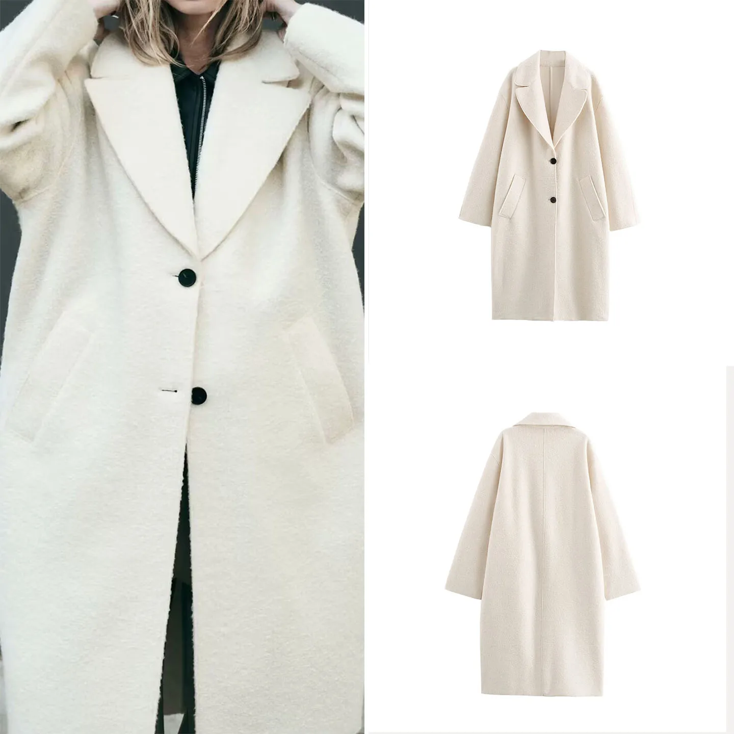 Cappotto da donna Faionable Sle Personali Match All Seasons Lunghezza lunga Altro materiale 00% Autunno Nuovo arrivo Z Brand