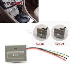Silvery Car LED Fog Light Power Switch Button With Connect Wire For Ford Focus 2 2004-2010 mk2 Transit Accessories