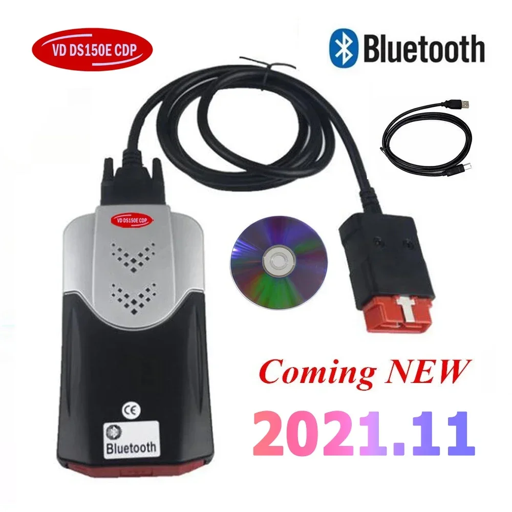 2024 أفضل الذهب VD DS150E CDP بلوتوث لـ Tnesf Delphis Orpdc 2021.11 مع برنامج Keygen لأدوات الماسح الضوئي لشاحنة السيارة Obd Obd2