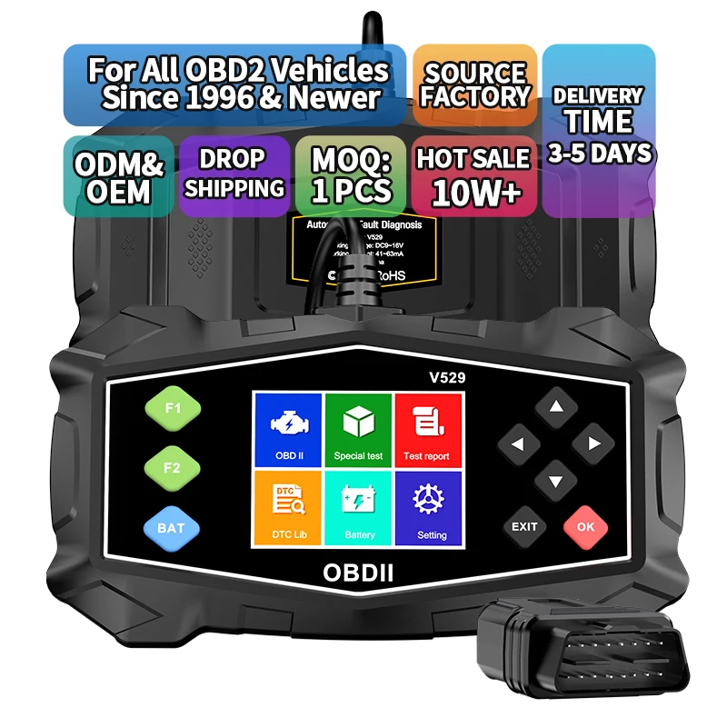 Professional OBD II Scan Tool Engine Analyzer Auto Code Reader Escaner Automotriz Car Tool Obd2 Scanner Diagnostic Tools