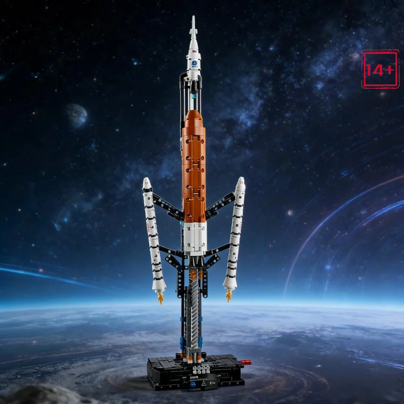 NEW Space Launch System Rocket Bricks, 632PCS STEM Building Toy for Adults Birthday Party Gifts Compatible With Legoed view 3
