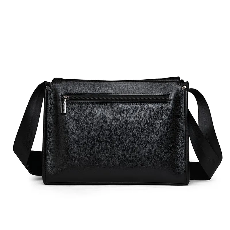 طبقة علوية من جلد البقر للرجال حقيبة كتف مفردة حقيبة كروس كلاسيكية غير رسمية حقيبة كروس كورية من الجلد المجنون 가방 sreка #3