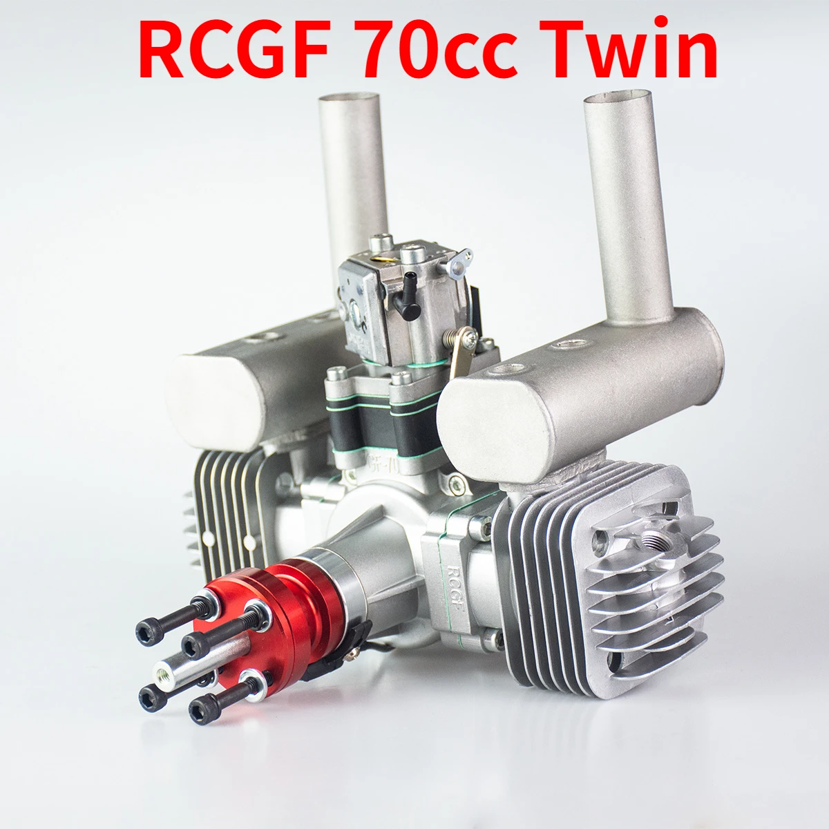 

New RCGF 70CC Twin Cylinder Petrol/Gasoline Engine Dual Cylinder with Muffler/Igniton/Spark Plug for RC Model Airplane