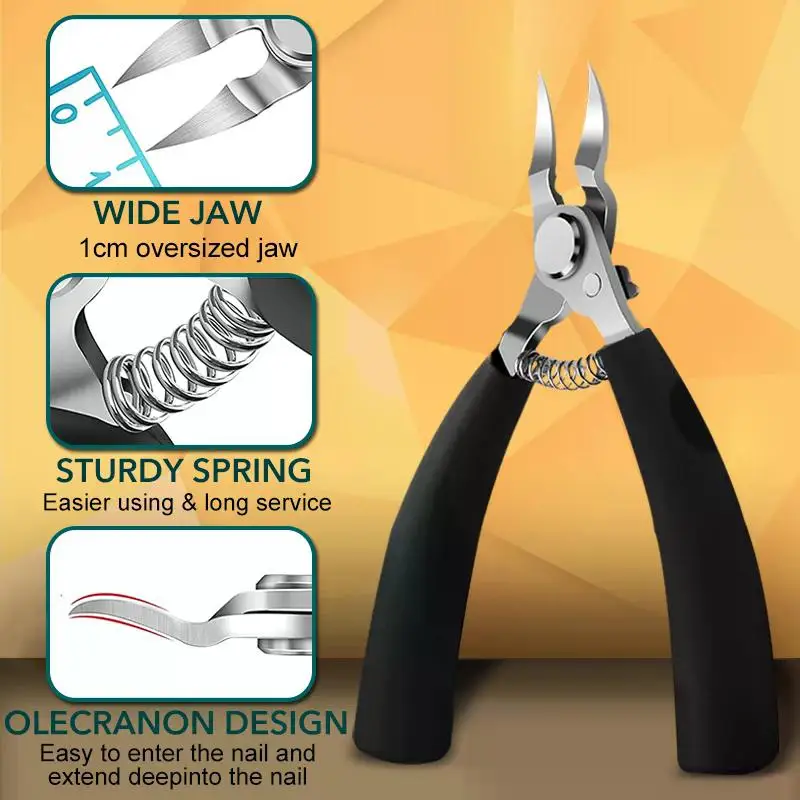 

Toenails Nippers Cutter Dead Skin Nail Art Pedicure Care Plier Toe Nail Clippers Correction Thick Nail Ingrown Scissor Tool