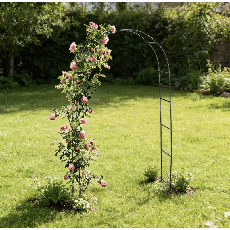 

Garden Arch Plant Climbing Support Rose Flower Stand Courtyard Wedding Decoration Outdoor Balloon Arch Stand Climbing Vine Flowe