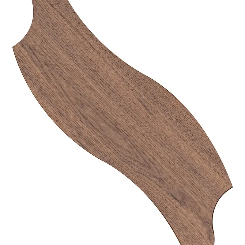 Black walnut special-shaped willow leaf floor, special-shaped willow leaf floor