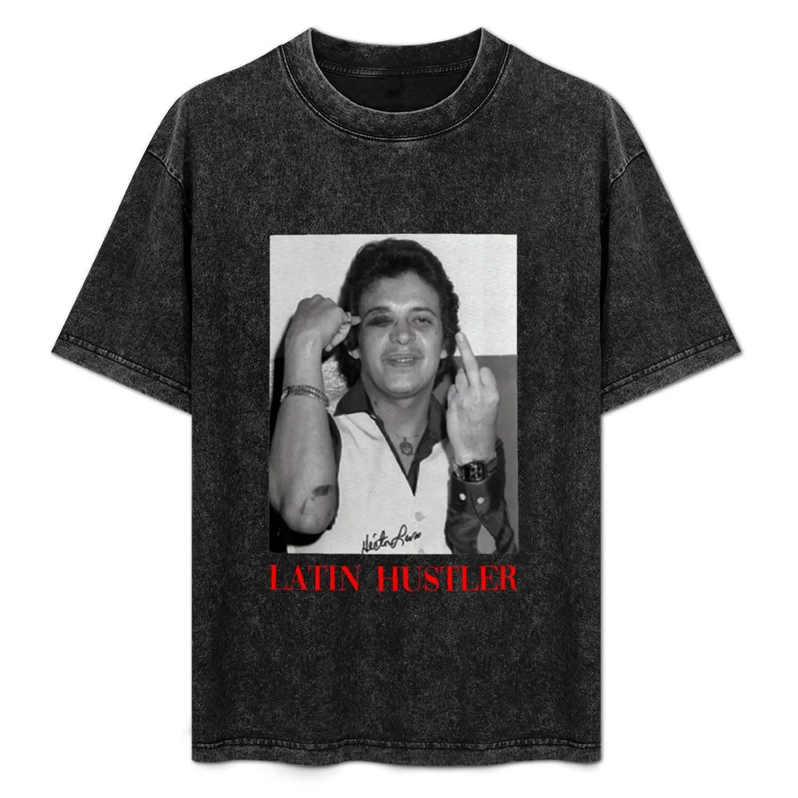 

Héctor Lavoe LATIN HUSTLER T-Shirt Utility Work Short Sleeve Top