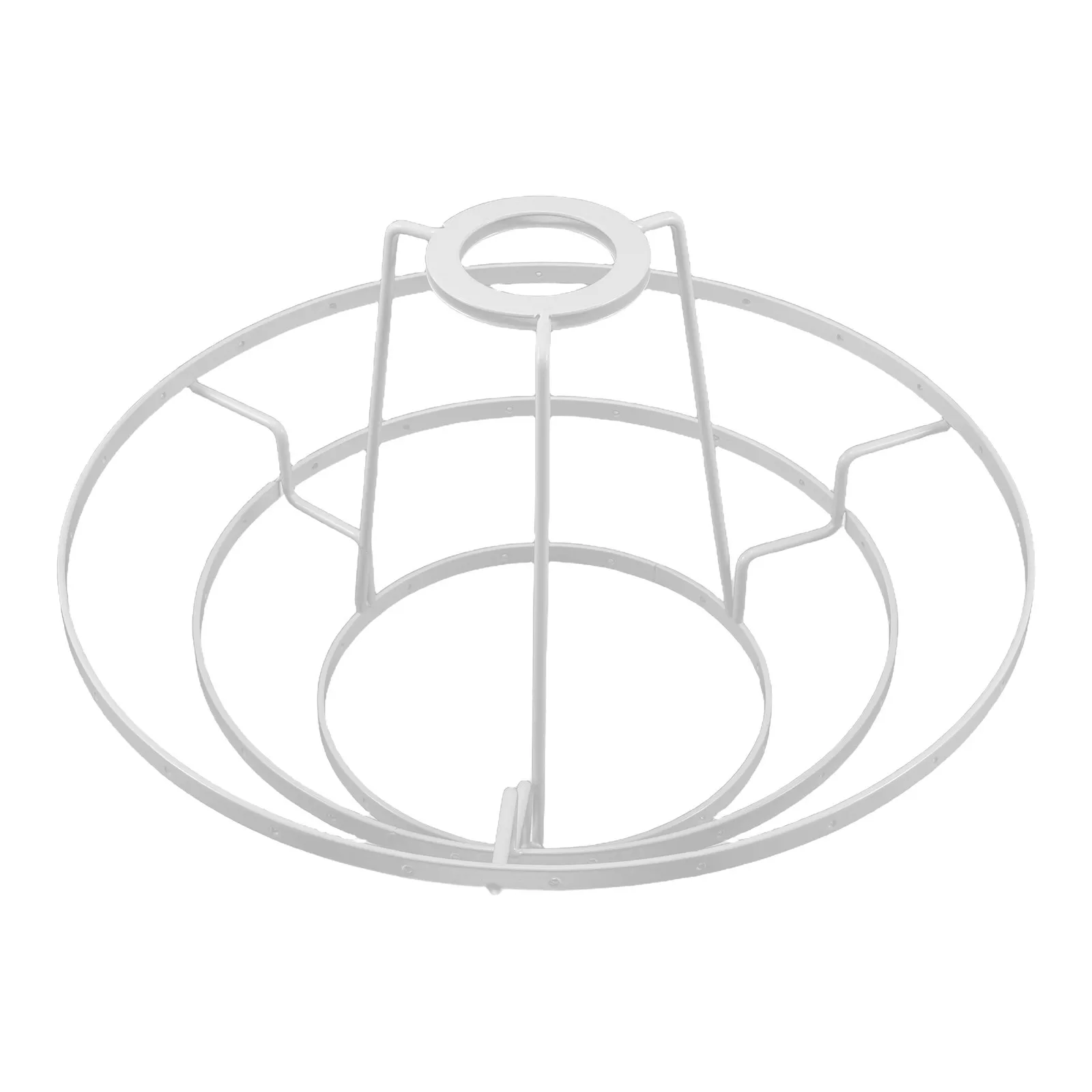 Metal Lamp Shade Cage Frame 4.2cm Vintage Iron Wire Lampshade Form 3 Layers for Pendant Lighting Fixture Replacement Crystal