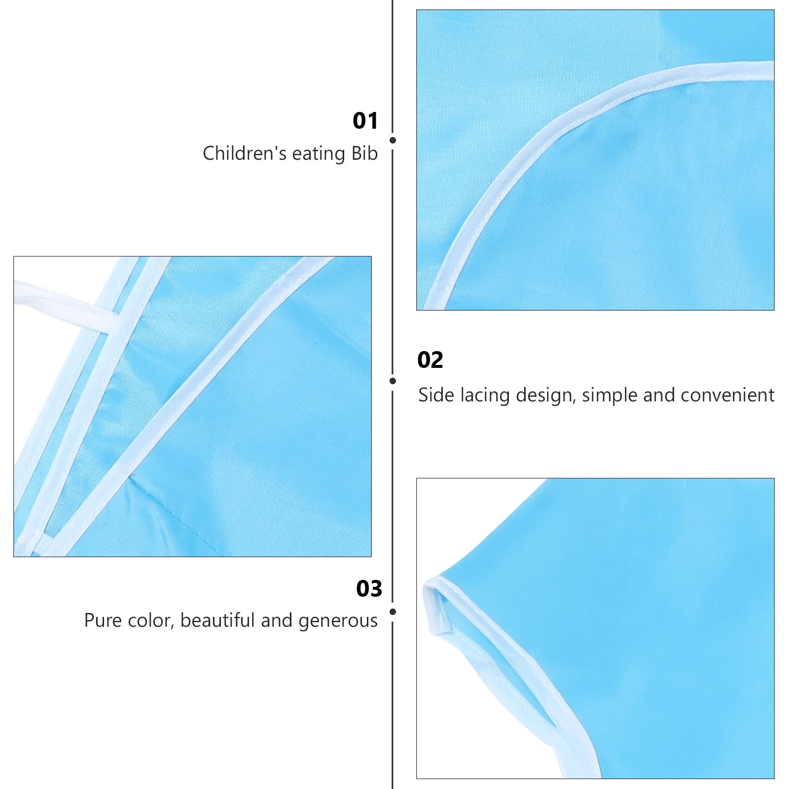 Children's Drawing Apron Kids Dirt Resistant Baby Feeding Bib Waterproof Smock Kindergarten Infant Bibs