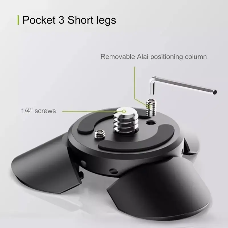 R53C Kamera-Positionierungsbasis, Mini-Stativ-Set, praktisch für Pocket 3-Kamerahalterung – Detail 7