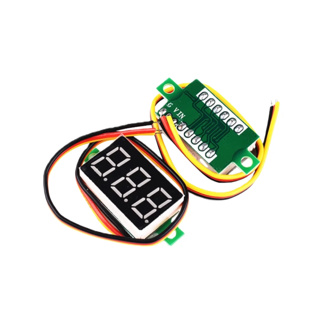 2-wire/3-wire 0.28/0.36-inch digital voltmeter display module