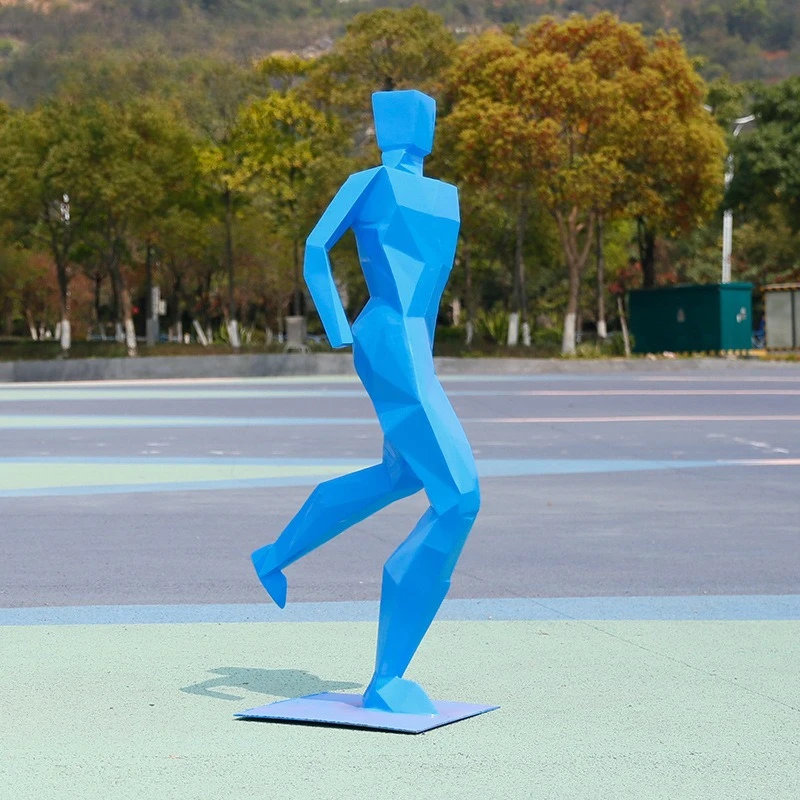 FRP Modern, abstrakte Figuren mit Kunstbewegung, Skulpturornamente, Rasen im Freien