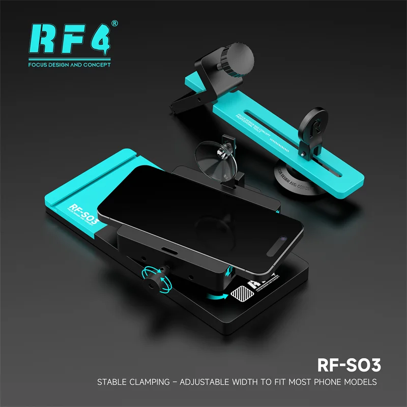 RF4 RF-SO3 Universal LCD Screen Remover Tool for Mobile Phones Tablets with Camera Protection Slot Screen Disassembly Clamp