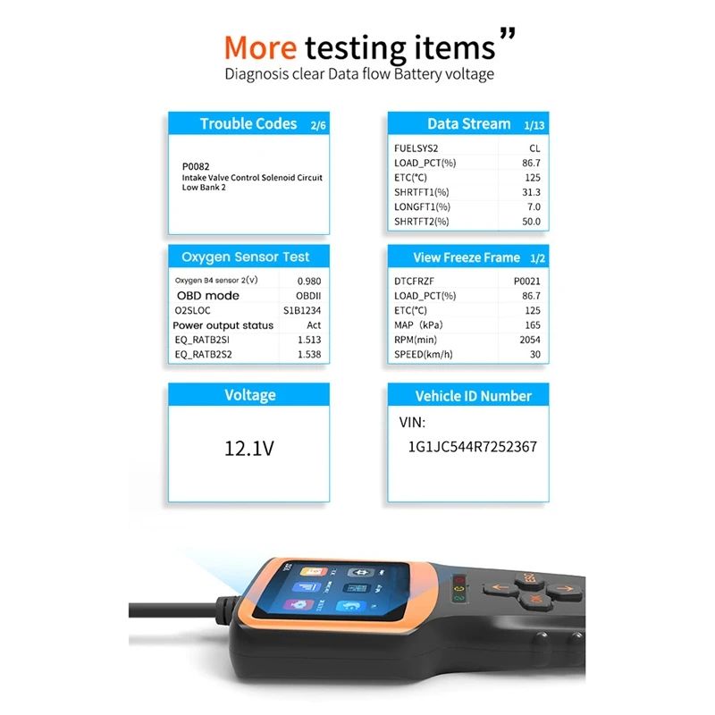 V317 Obd2 Engine Inspection Automotive Professional Diagnostic Tool Check Car Engine Fault Light Code Reader Vehicle Reset Clear