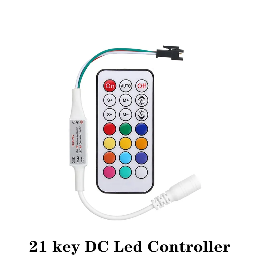 21Key RF Controller Magic RGB LED Controller With Remote Control Mini LED Strip