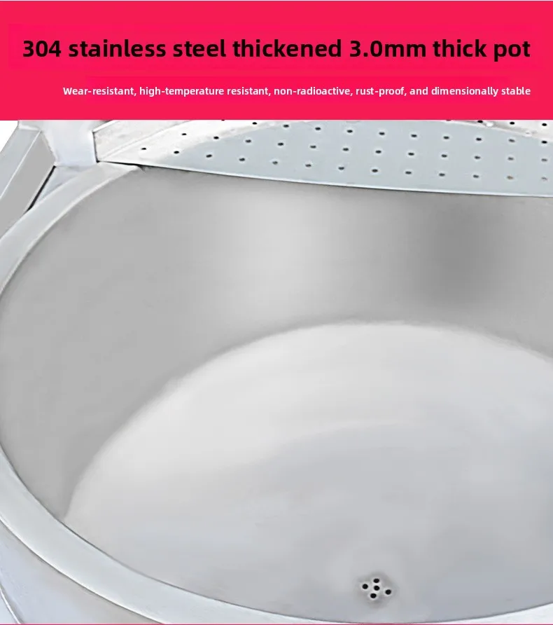 Commercial Intelligent Soup Stove, Timed Temperature Control Single-head Concave Soup Pot, Catering Kitchen Soup Stove Equipment
