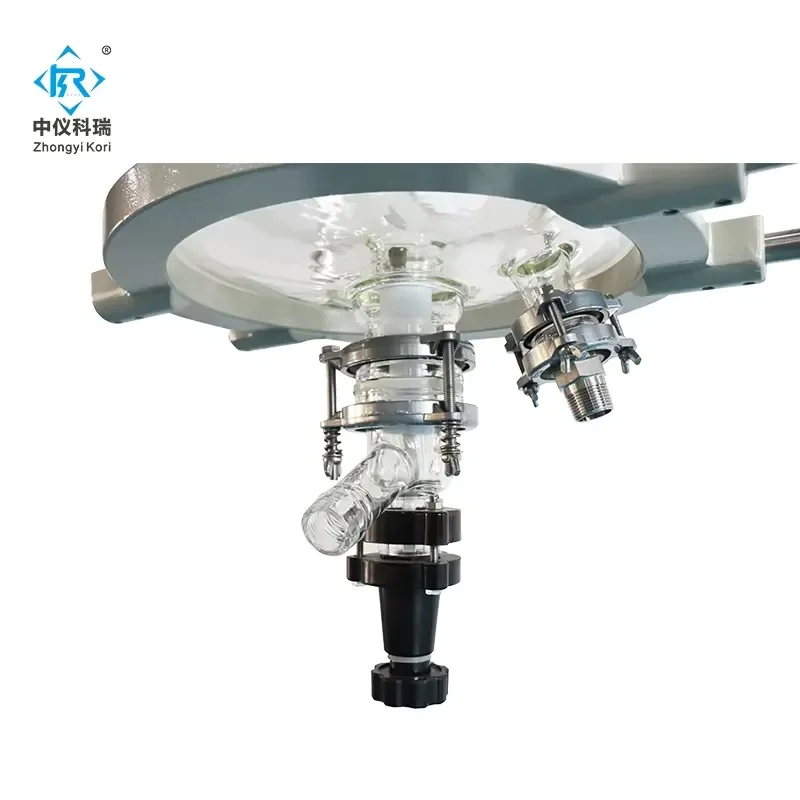 Laboratory Jacketed Glass Reactor Reaction Kettle 100L with Motor Parts and Accessories (Condenser Collection Flask)