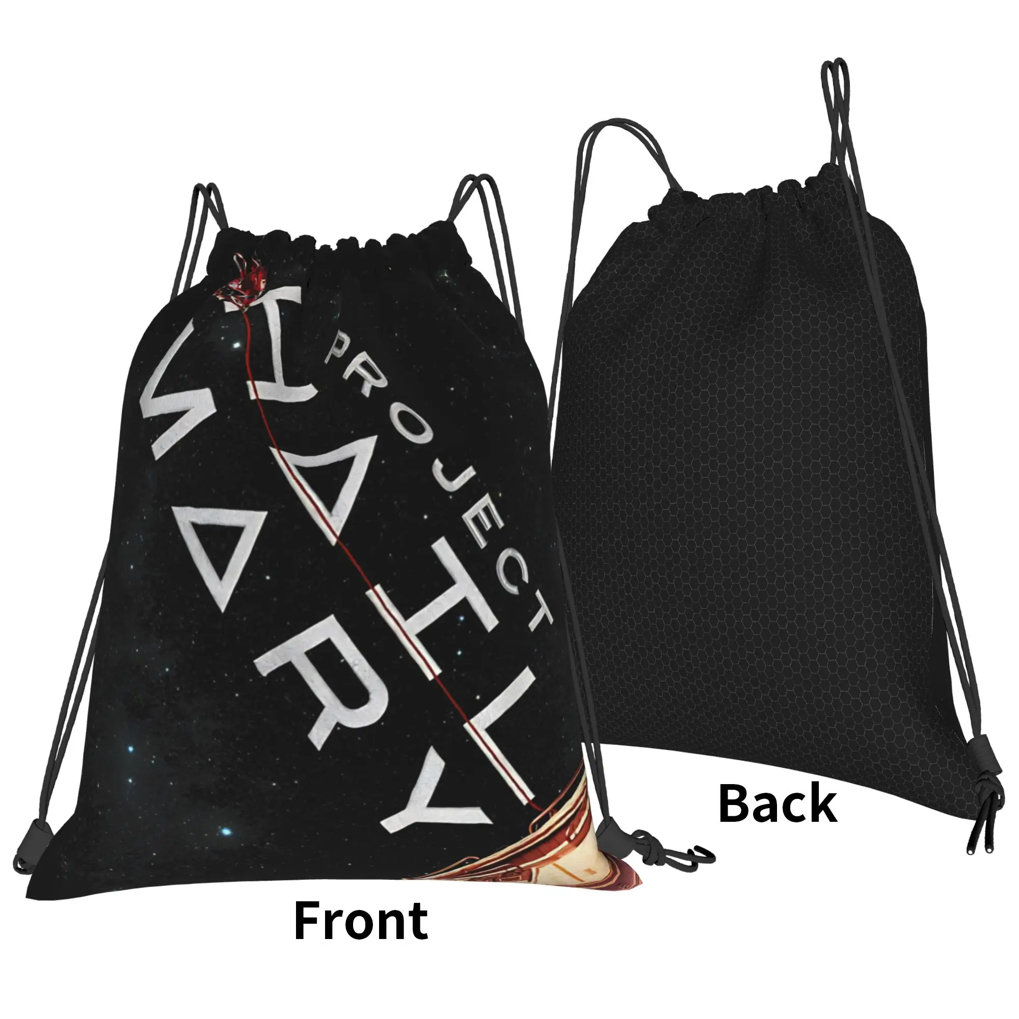 Project Hail Mary 2026 Drawstring Bag  Retro Waterproof Sackpack String Bags Men Sports Yoga Backpack
