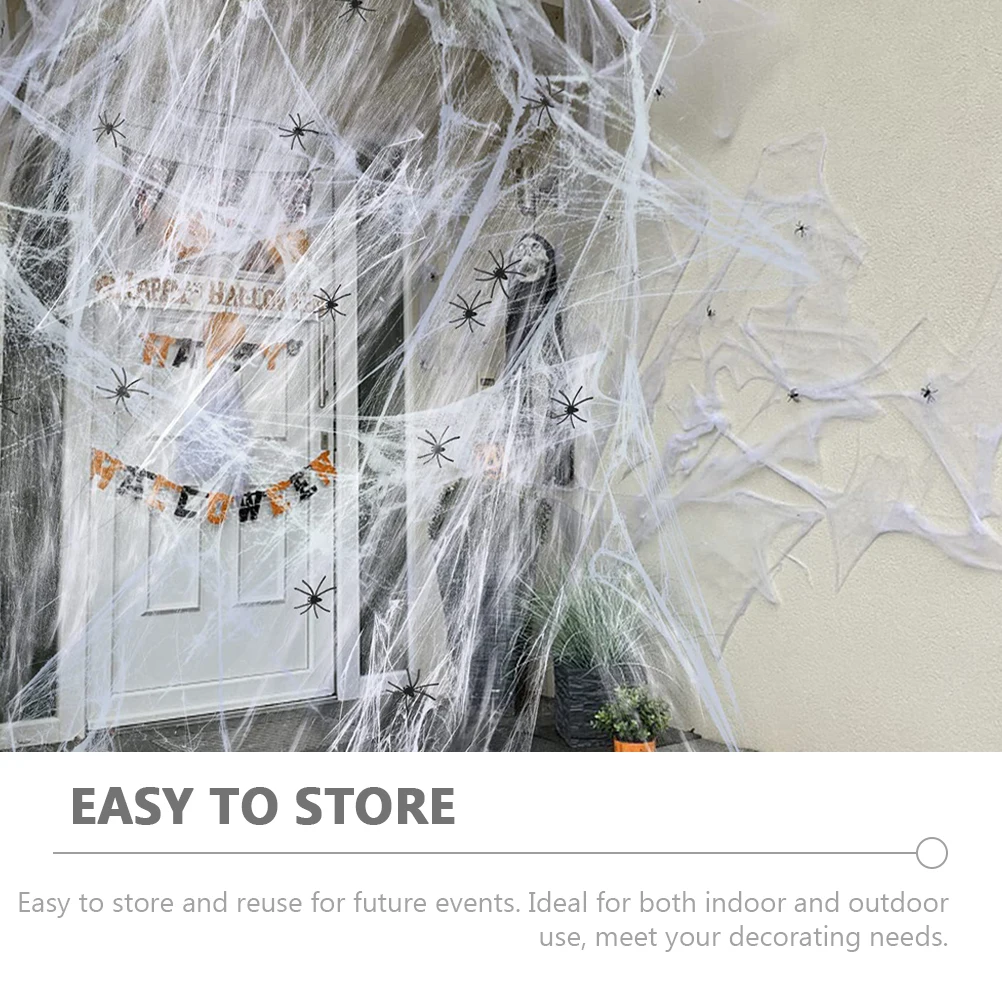 

Spider Decoration Set Halloween Decorations Cobwebs Props Spiders Bulk Fake Man