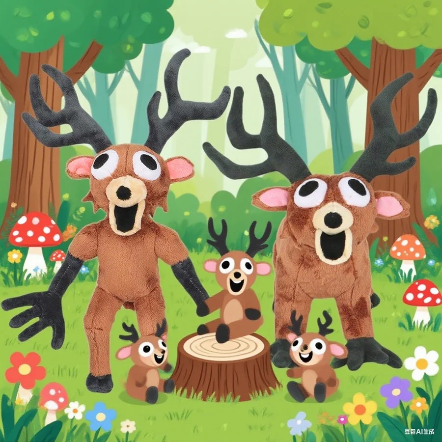 Новые 99 ночей в лесу олень плюшевые игрушки фильм мягкие животные олень игрушки фанаты подарки на день рождения игрушки для детей подарки на Хэллоуин