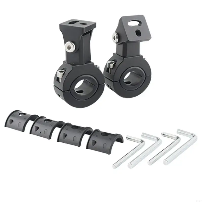M76E Rostfreie Motorrad-Zusatzlichthalterung aus Aluminium, passend für 3 5-mm- bis 2-mm-Abstandshalter. Einfache Installation – Detail 10