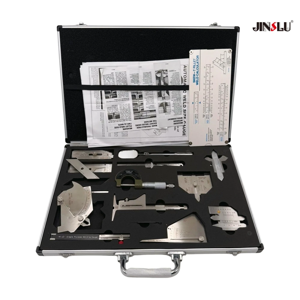 

16 шт., комплект сварочных манометров из нержавеющей стали, шаблон локтевого сварщика, измеритель швов, проверка паяльной линейки, набор инструментов для сварки