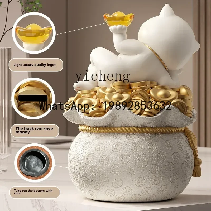 BB Lucky Cat Ornament Lucky Bag Piggy Bank Store Lucky Company Front Desk Decoration Opening Gift