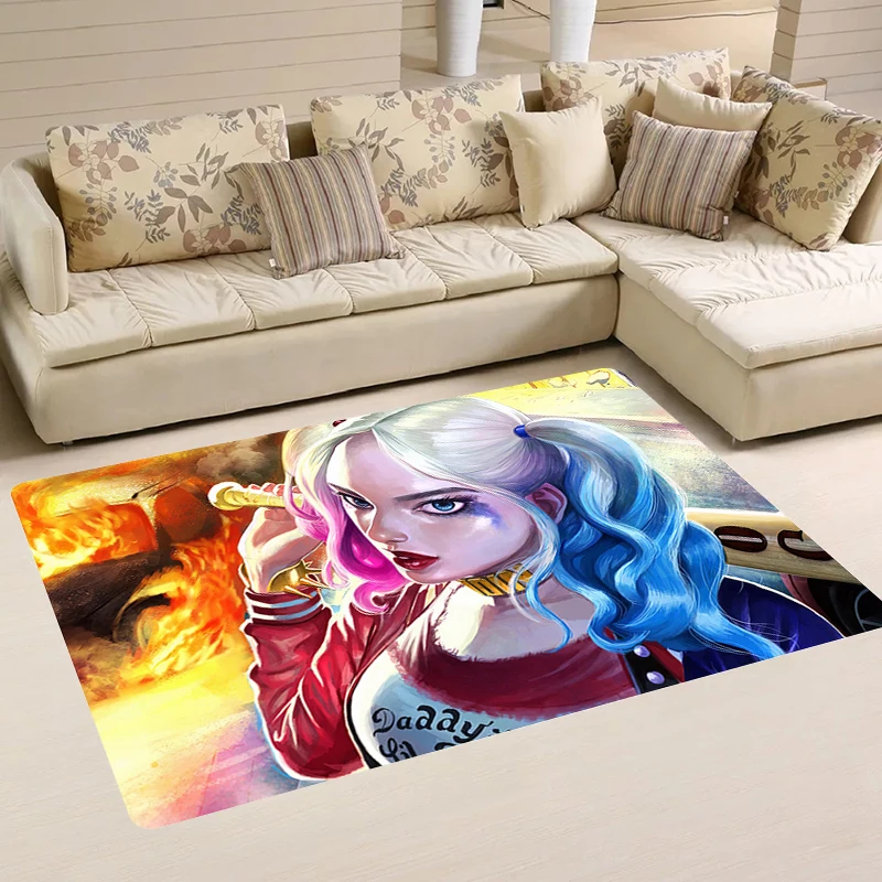 Carpet Entrance of House H-Harleys Sexy Girl Q-Quinns Anime Living Room Movie Home Door Mat Rugs Balcony Carpets Kitchen Rug