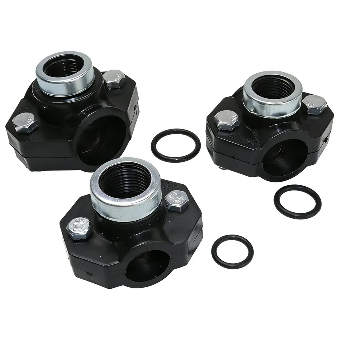 2026 New 32mm 25mm 20mm Pipe Clamp 1/2'' Female Thread Connector PP Pipe Water Splitter Repair Reducing Coupling Fitting 20x20