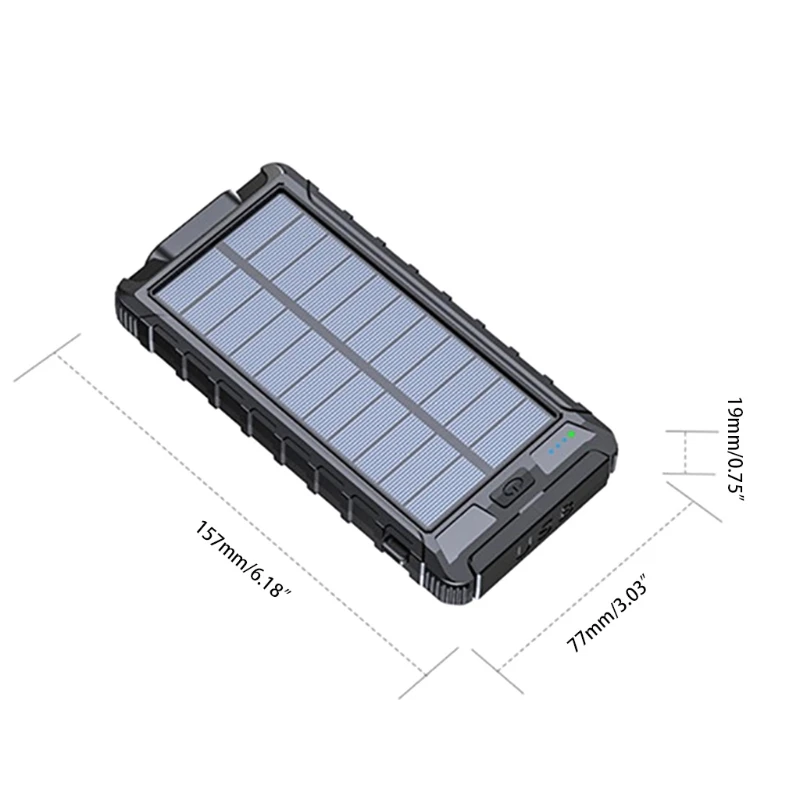 L74B Solar Waterproof 20000mAh Solar USB Port External