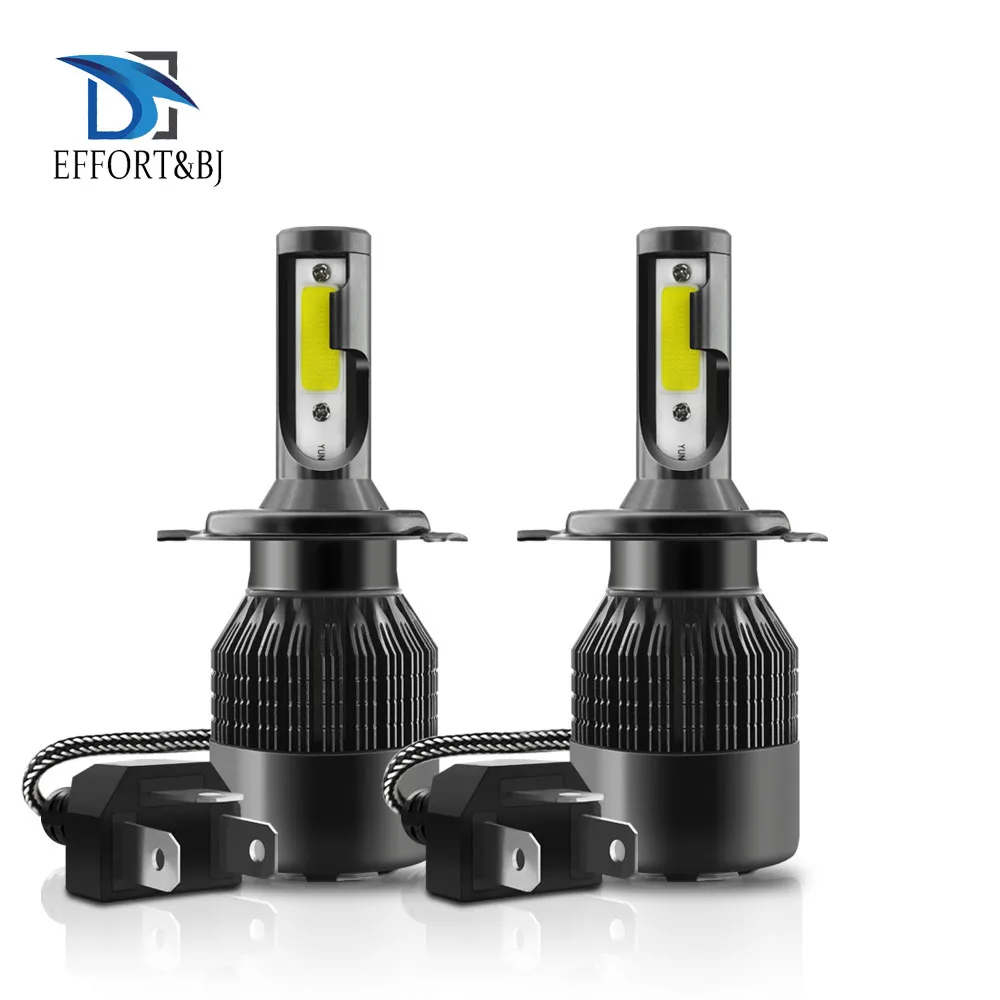 

Effort&BJ T2 Car LED Headlight H4 144W 14400LM Fog Light Auto Headlamp COB LED Chips Light Bulb