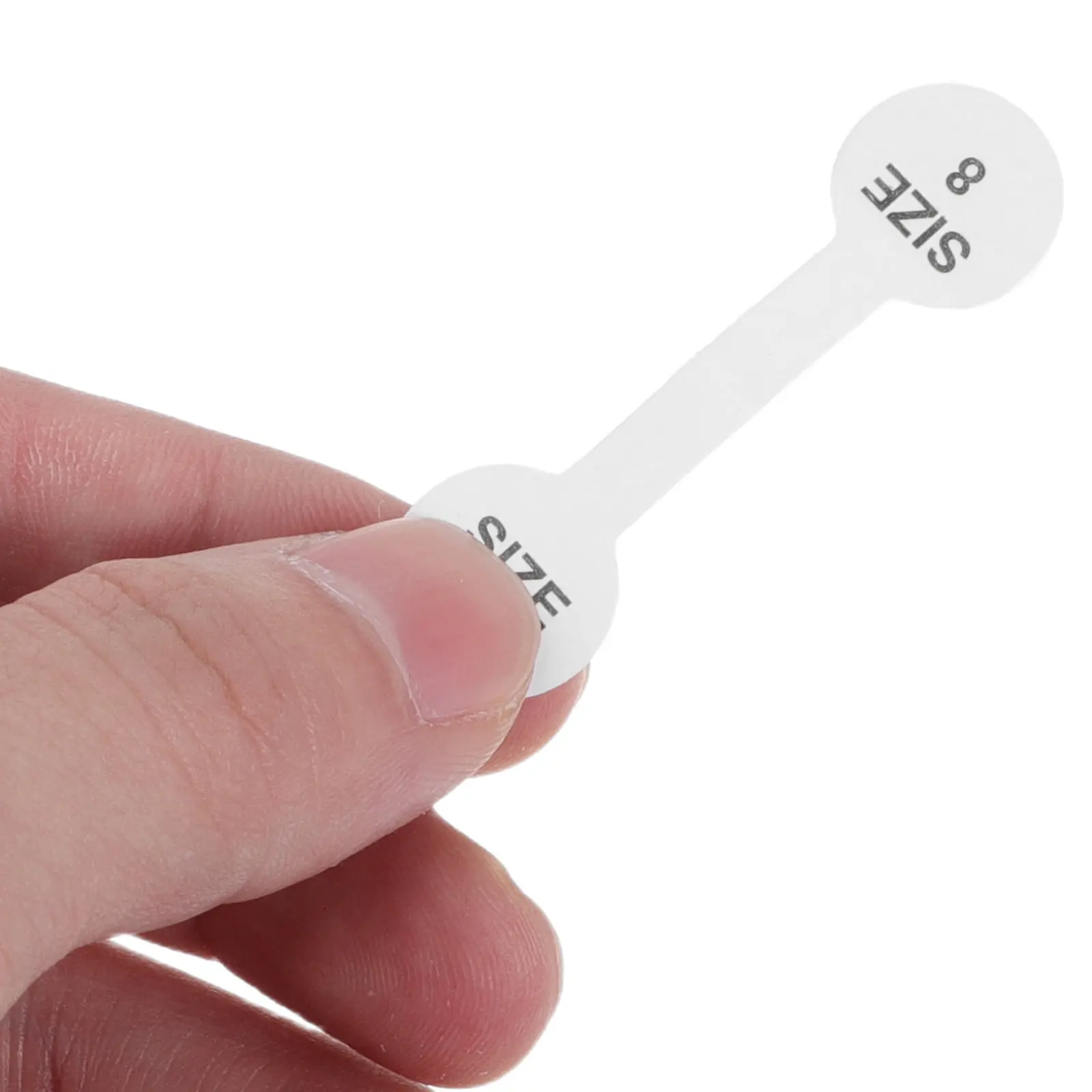 300Pcs Clear Jewelry Ring Size Labels Self Adhesive Removable Writable Stickers Tags for Boutique Retail Stores
