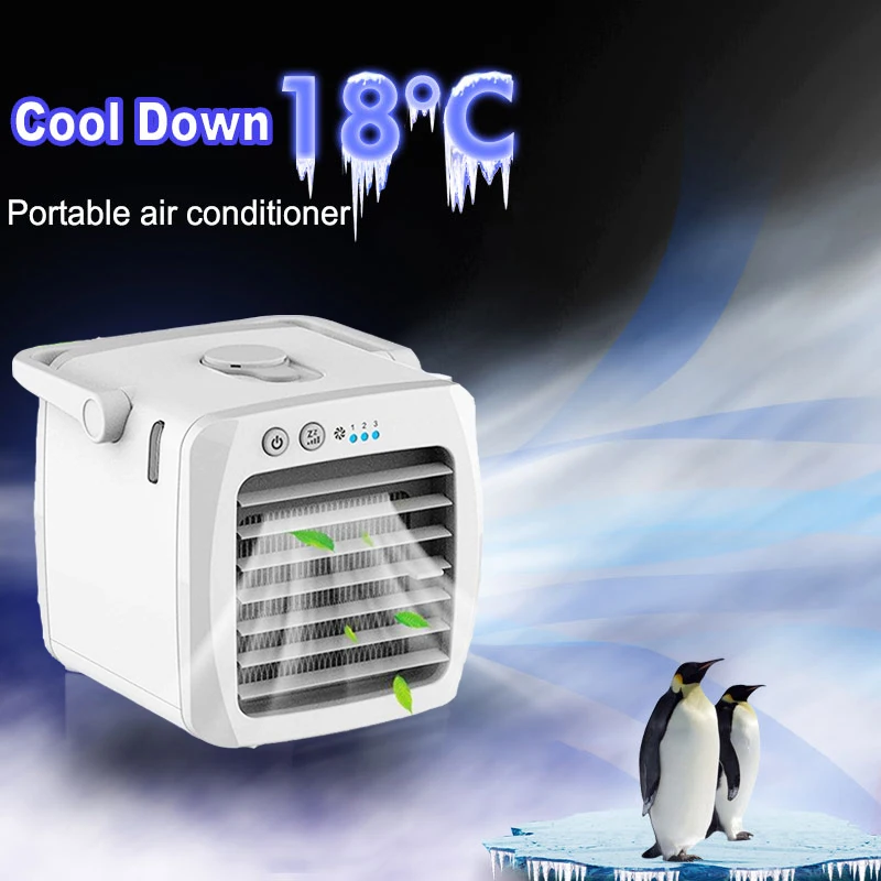 Air Cooler Quick and Easy  to Cool MiniHousehold Air Coolers with USB for Home Desk Air Conditional Water Cooler
