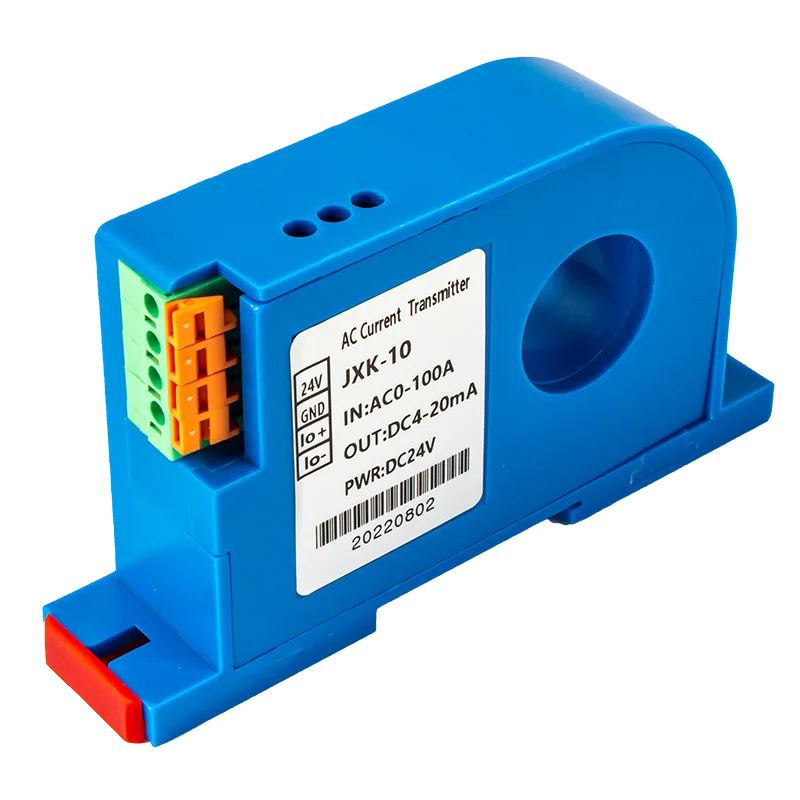 Transmisor de corriente 20A 50A 100A 200A AC/DC Sensor de corriente Hall DC24V 4-20MA 0-10V 0-5V RS485 Transductor de corriente CA