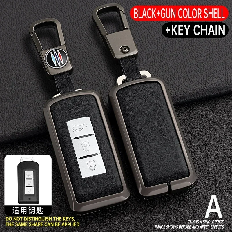 

Alloy+TPU Car Remote Key Case for Mitsubishi ASX LANCER Pajero Sport Outlander Eclipse Cross Key Cover Shell Fob Accessories