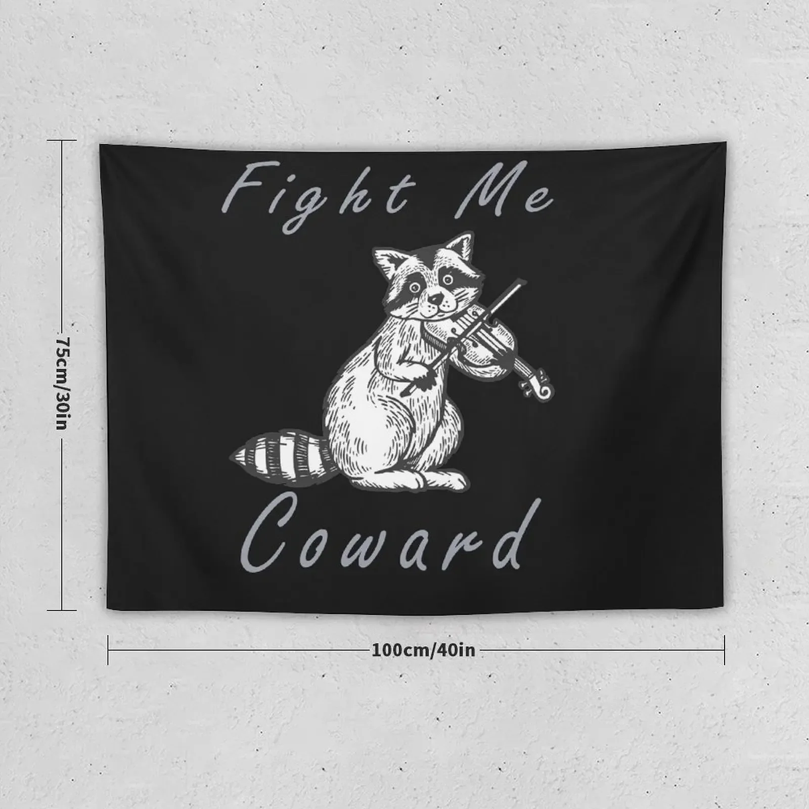 Fight Me Coward Tapestry Decor For Room Decorations For Room Wall Hanging Home Supplies Tapestry