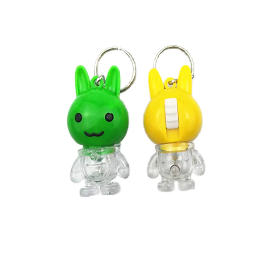

12 Pcs Luminous Keychain LED Light Flashlight Cartoon Pendant Kids Party Favors Gifts DIY Decorations