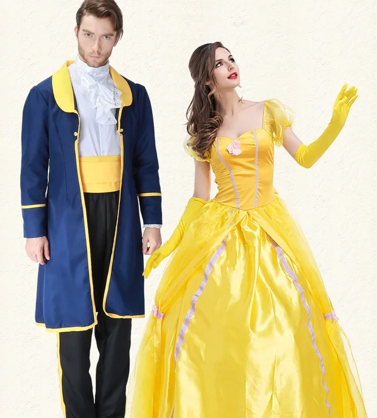 

Belle Princess Dress Adult Beauty and Beastanime Adult Bell Snow Dance Role-playing Costume Performance Women Birthday Gifts