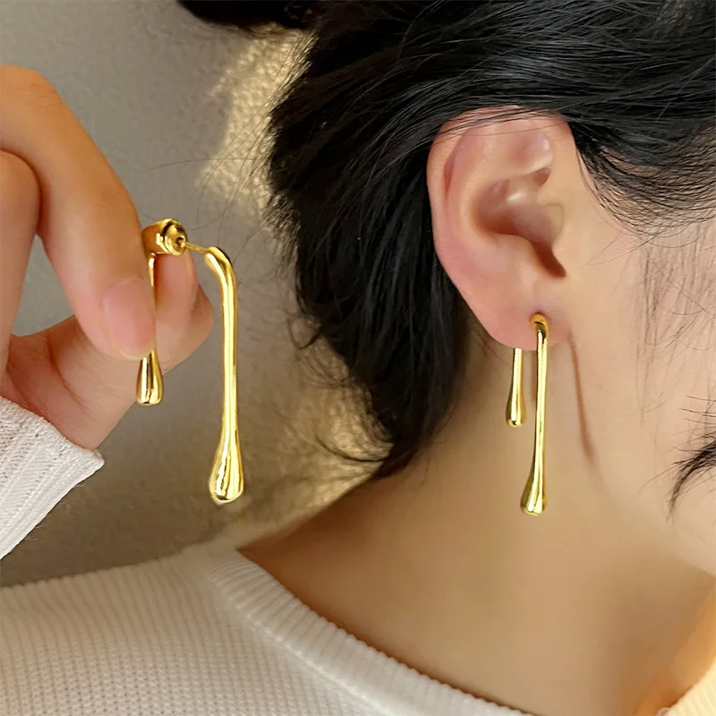 Anting-anting trendi serbaguna anting-anting desain unik untuk wanita hadiah aksesoris perhiasan mode