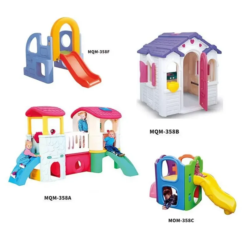 Kids Playhouse Slide Series Multiple Material Indoor Outdoor Adventure Play Set for Kindergarten Daycare Educational