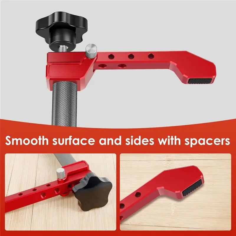 AEA9-2 Pcs Bench Dog Clamps For Woodworking, Aluminum Alloy Desktop Quick Positioning Clamp, Adjustable Hold-Down Clamp