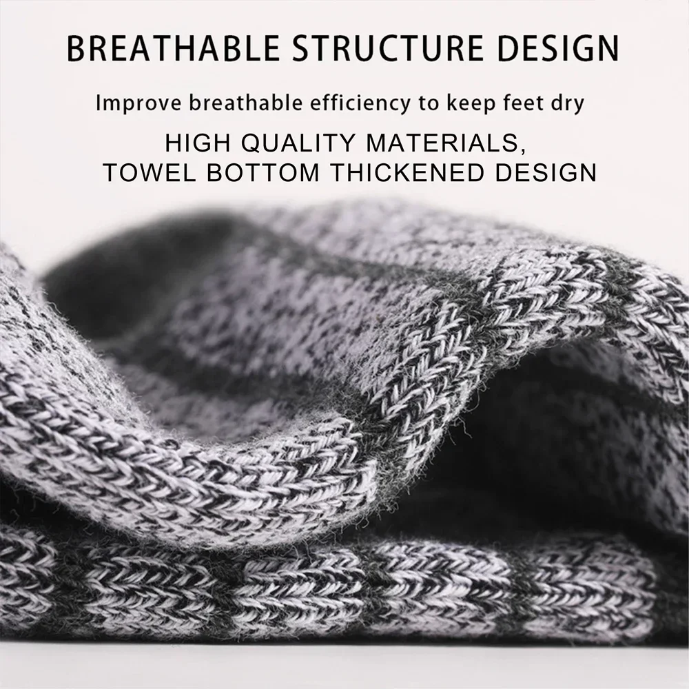 1 Para Grubych Bawełnianych Skarpetek do Biegania z Frotte na Spodzie, Sportowe Skarpety Antyotarciowe z Oddychającej Siateczki, Krótkie Skarpety Damskie i Męskie na Zewnątrz