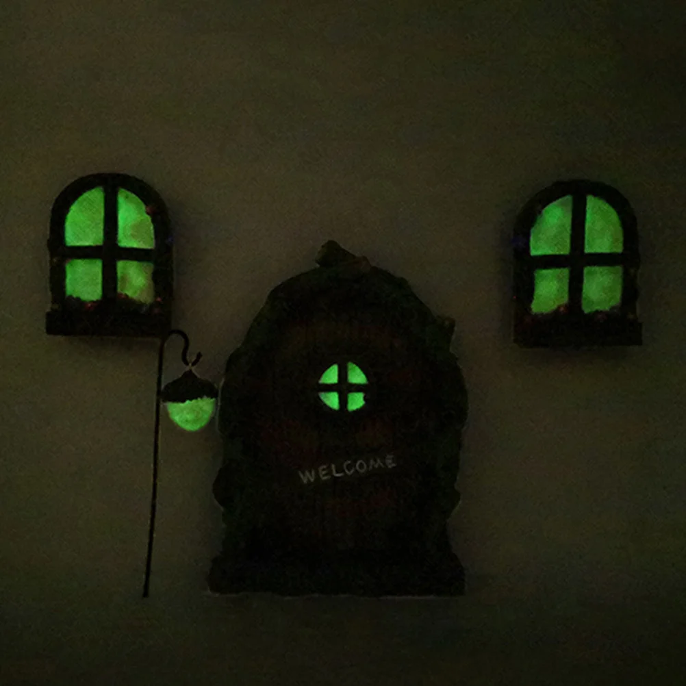 

Decorations Luminous Door and Window Ornaments Miniature Garden Household Fairy for