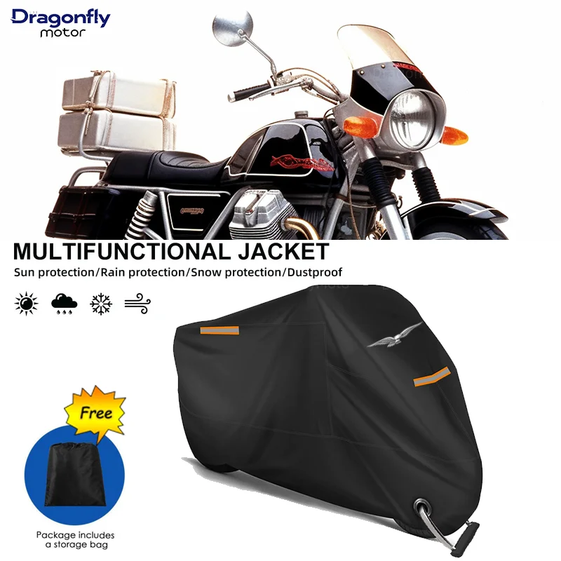 For Moto Guzzi Breva 850 1100 1200 GRISO BREVA 1100 NORGE 1200 GT8V BREVA 750 V7 Motorcycle Cover Outdoor Waterproof Protector