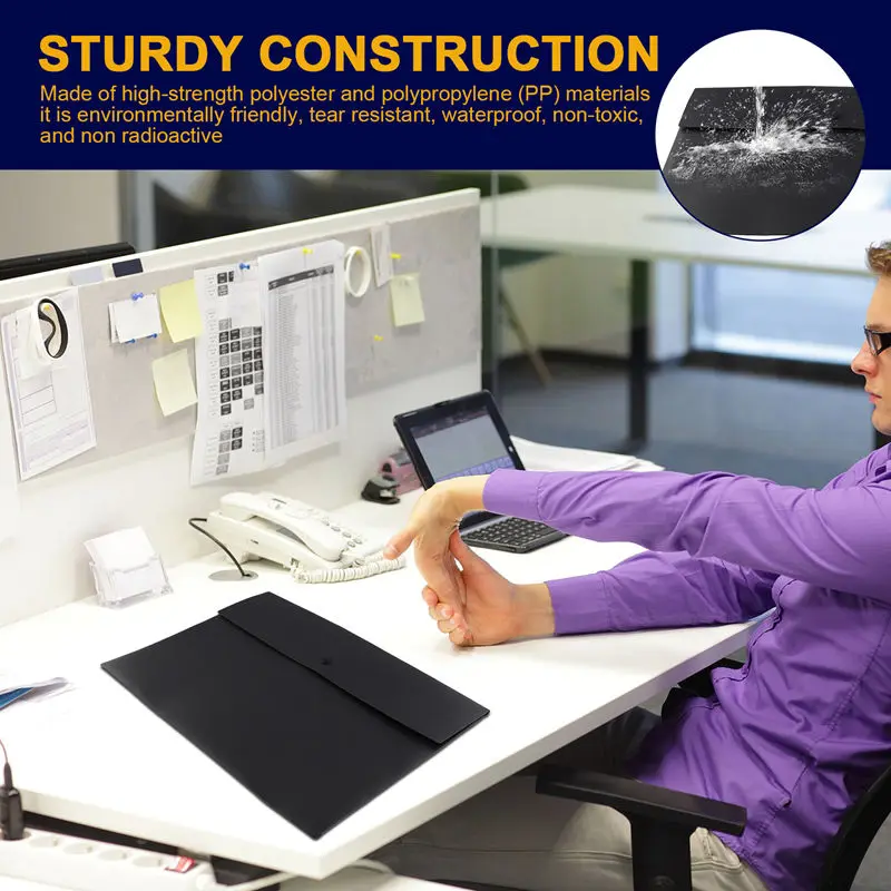 Hot TTKK 5 โฟลเดอร์โฟลเดอร์กระเป๋ากรัมพลาสติกซองจดหมายแบนแฟ้ม Letter Organizer พร้อม Snap ปิด A4 Letter ขนาด