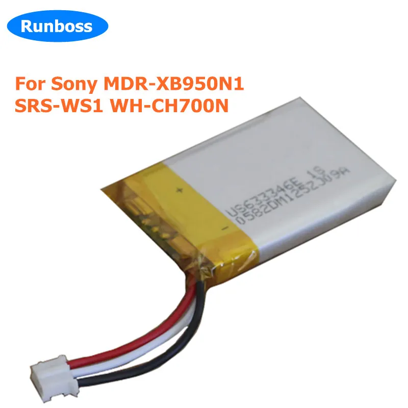 New 3.7V Li-Polymer US633346E 1000mAh Replacement Battery For Sony MDR-XB950N1 SRS-WS1 WH-CH700N Acumulator Batteries