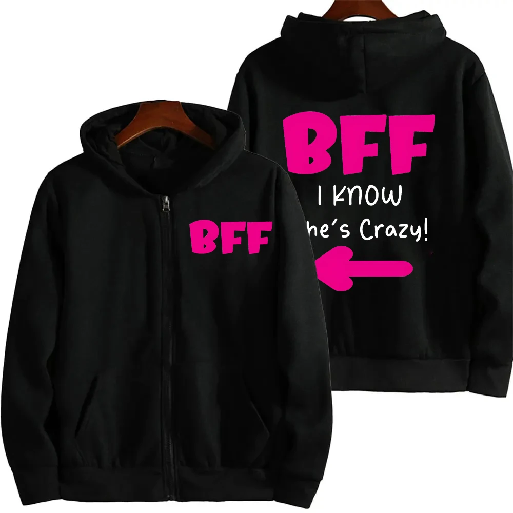 Best Friend Matching Hoodies for Bestie Funny Bestie Trip Hoodie Trendy Girls Vacation Hoodie BFF Zipper Hoodie Besties Outfits