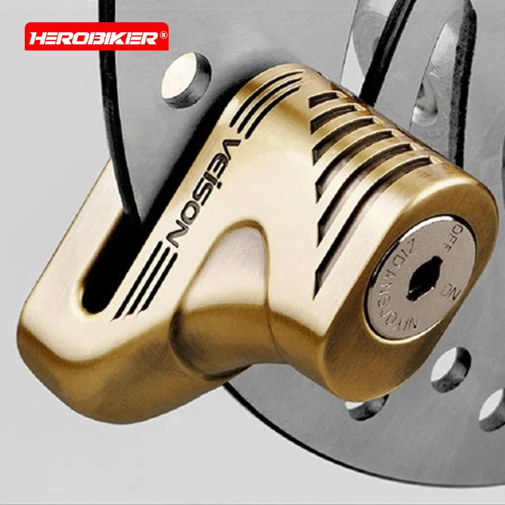 New Off Road Motorcycle Anti-theft Lock Motorcycle Electric Vehicle Disc Brake Lock Outdoor Bicycle Safety Protection Lock